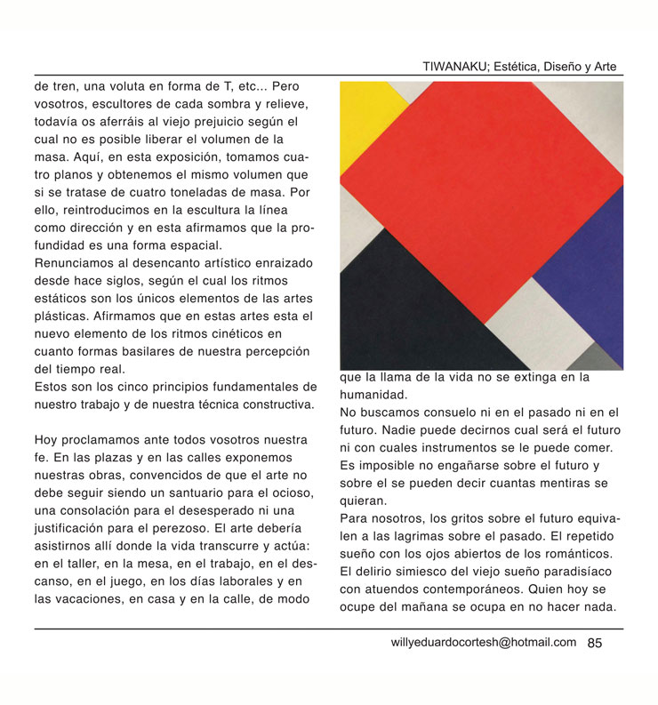 tiwanaku estetica diseno y arte