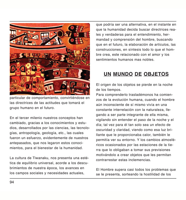 tiwanaku estetica diseno y arte